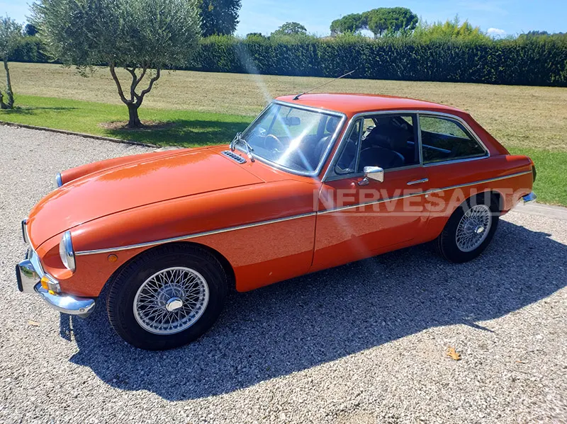 MG B GT 1972 Arancione Auto Storica con CRS, 6