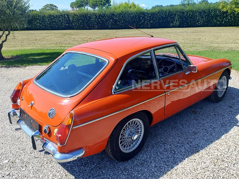MG B GT 1972 Arancione Auto Storica con CRS, 8