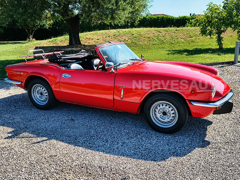 Triumph Spitfire 1300 Rosso Interni Neri 1980 Guida a 3