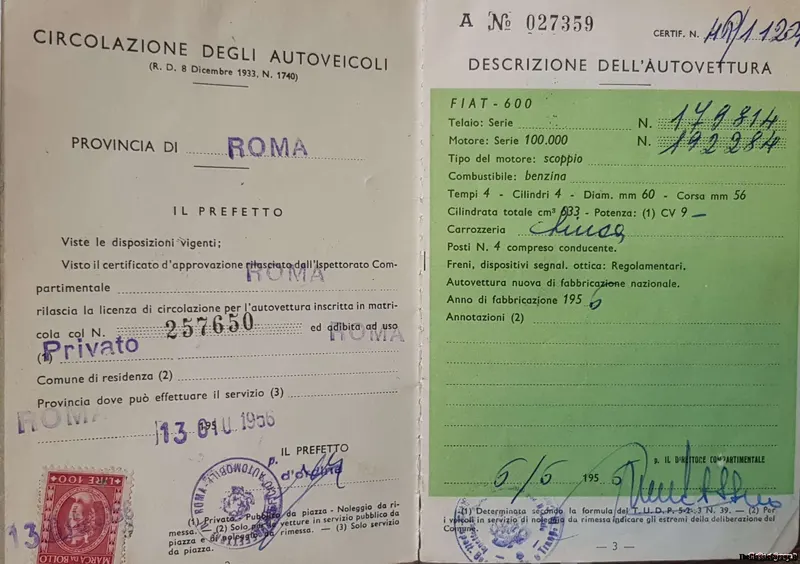 Fiat 600 Prima Serie - Asi 26