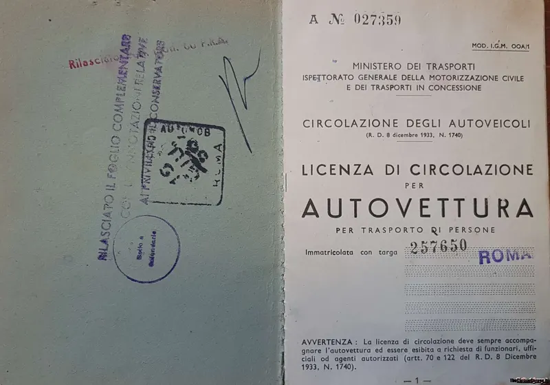 Fiat 600 Prima Serie - Asi 25
