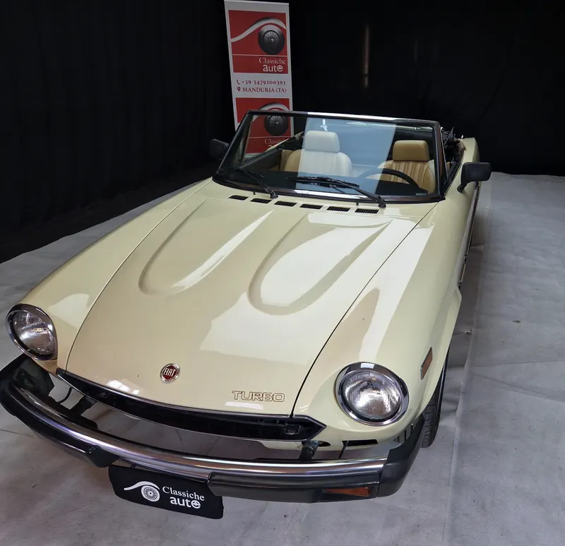 Fiat 124 Spider Turbo 2.0 cc anno 1982 certificata ASI con CRS 13