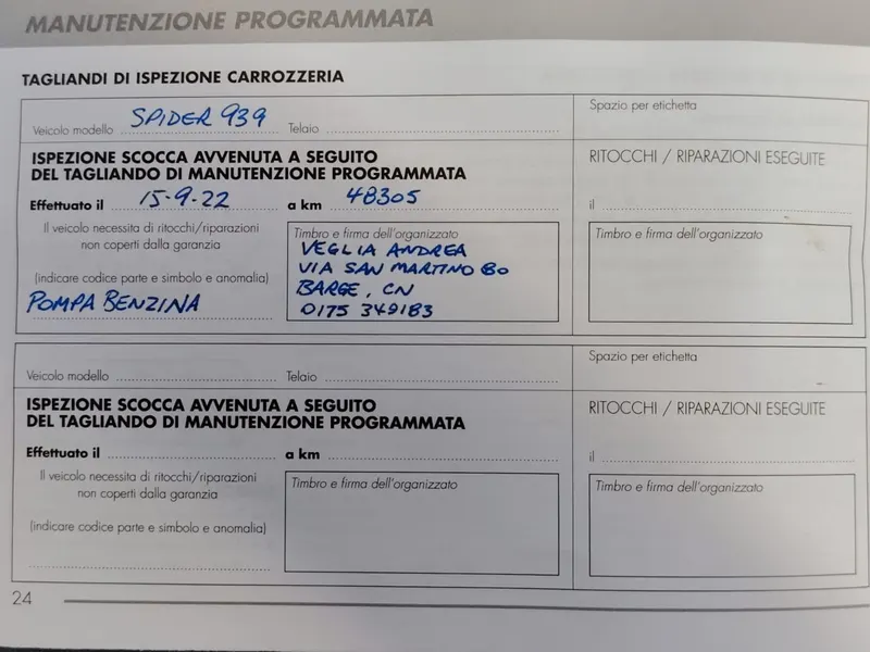 Alfa Romeo 939 Spider 2.00 Jts 185 Cv Twin Spark 84