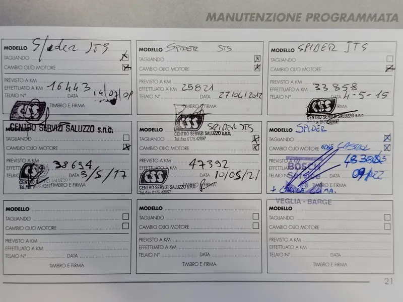 Alfa Romeo 939 Spider 2.00 Jts 185 Cv Twin Spark 85