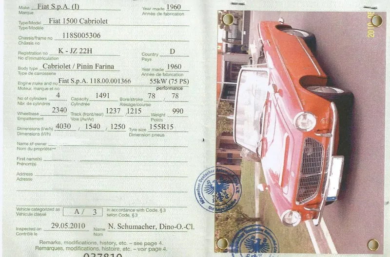 Fiat 1500 Osca Cabriolet 57
