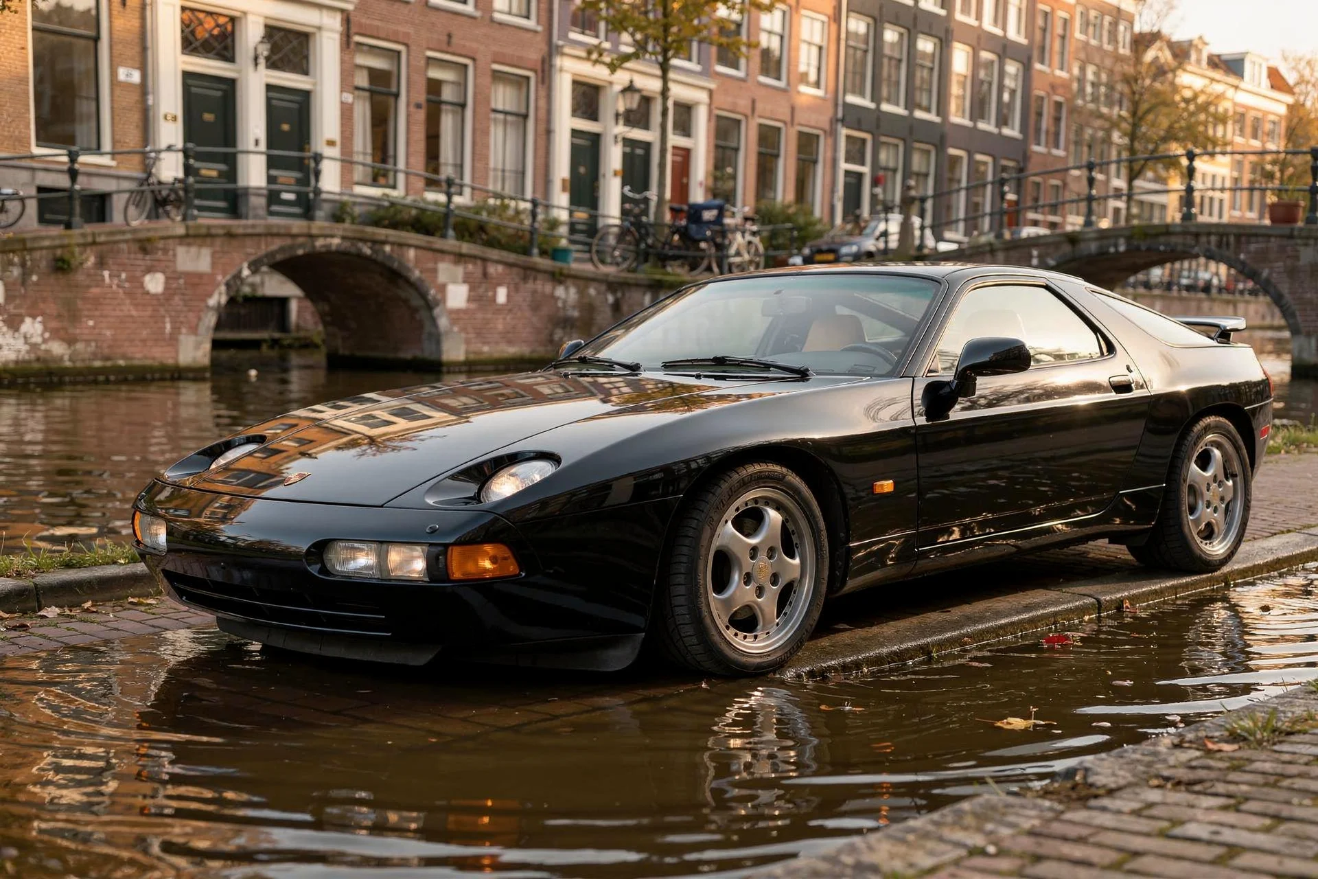 Porsche 928 GTS Black over black