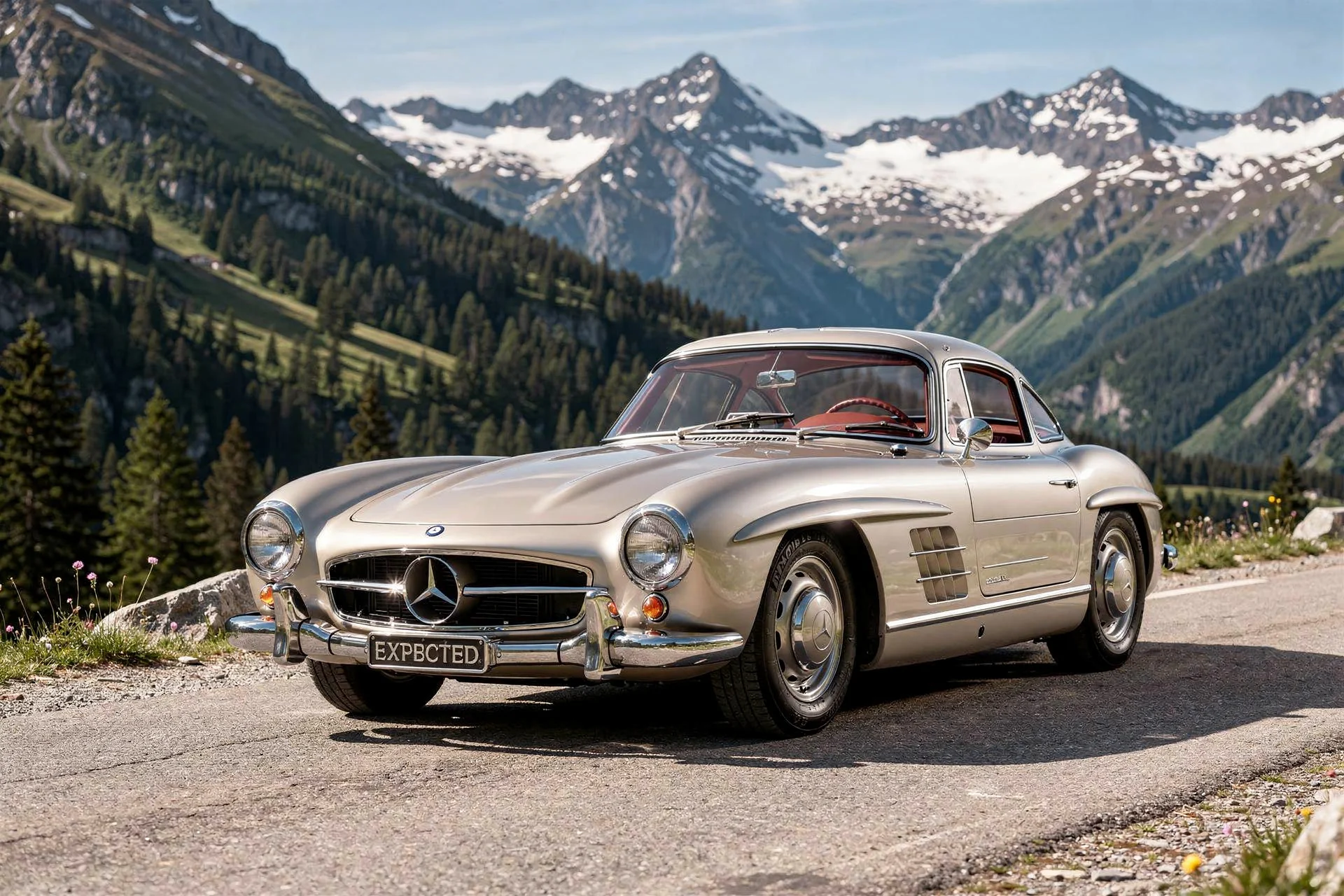 Mercedes-Benz 300 SL with the rare manual transmission