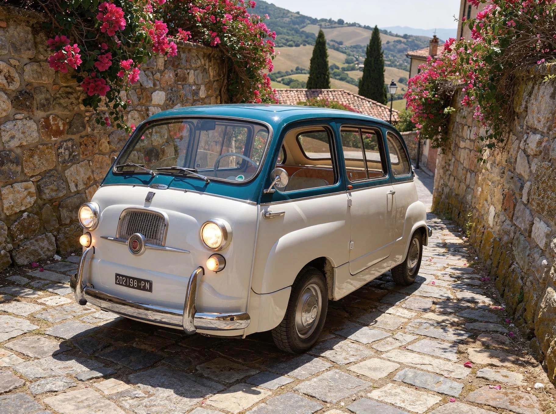 Fiat 600 Multipla del 1961 versione a cinque posti