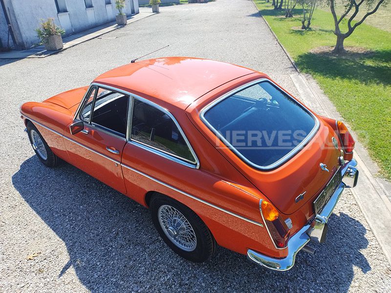 MG B GT 1972 Arancione Auto Storica con CRS, 7