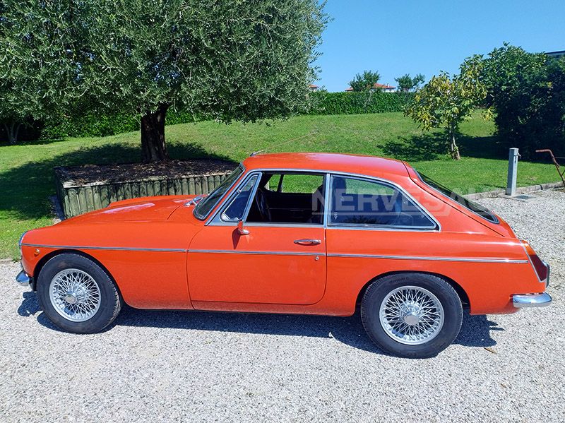 MG B GT 1972 Arancione Auto Storica con CRS, 10