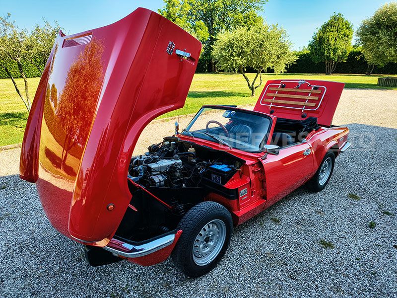 Triumph Spitfire 1300 Rosso Interni Neri 1980 Guida a 2