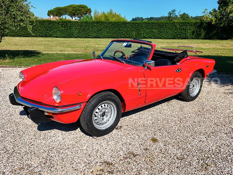 Triumph Spitfire 1300 Rosso Interni Neri 1980 Guida a 6