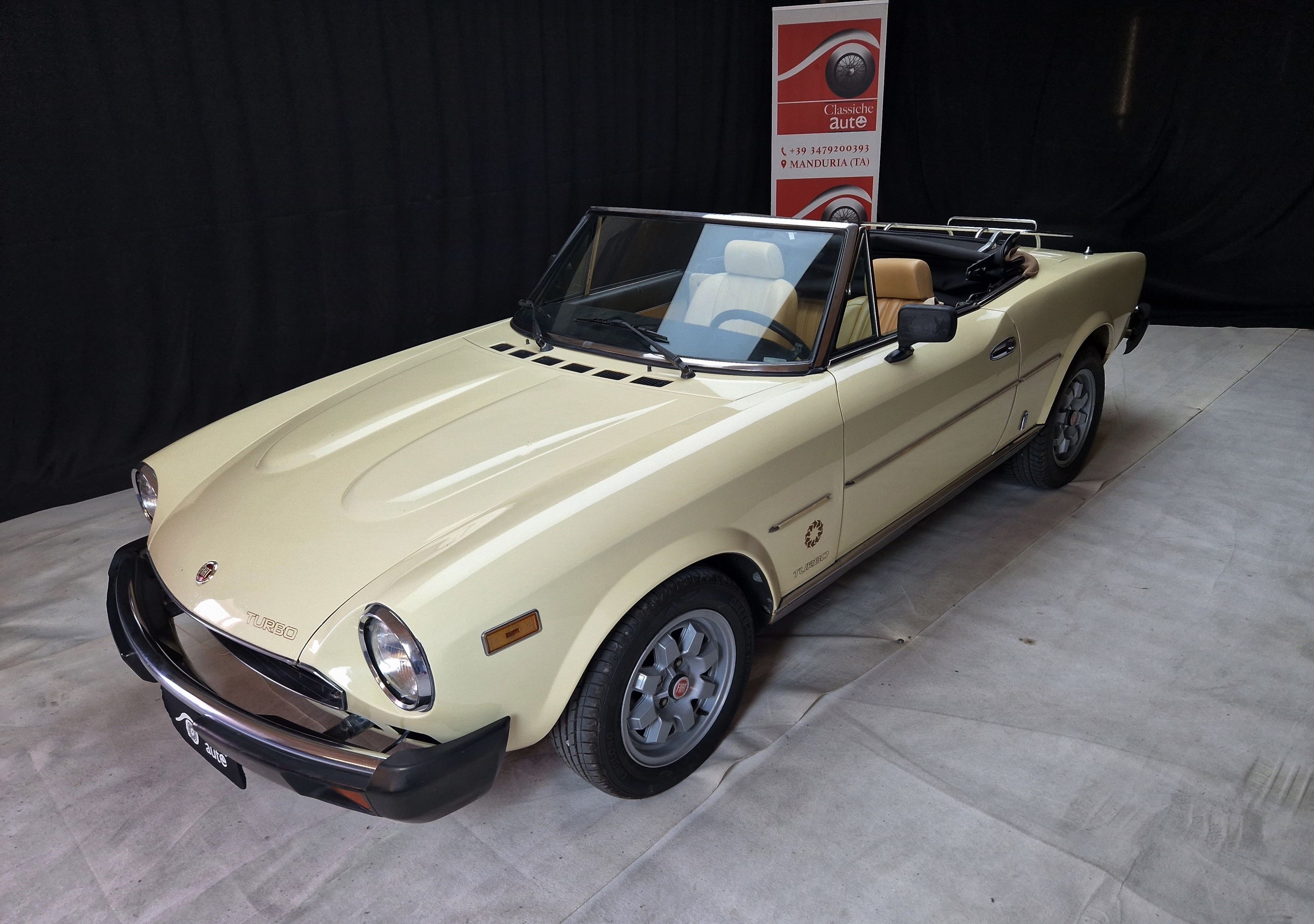 Fiat 124 Spider Turbo 2.0 cc anno 1982 certificata ASI con CRS 29