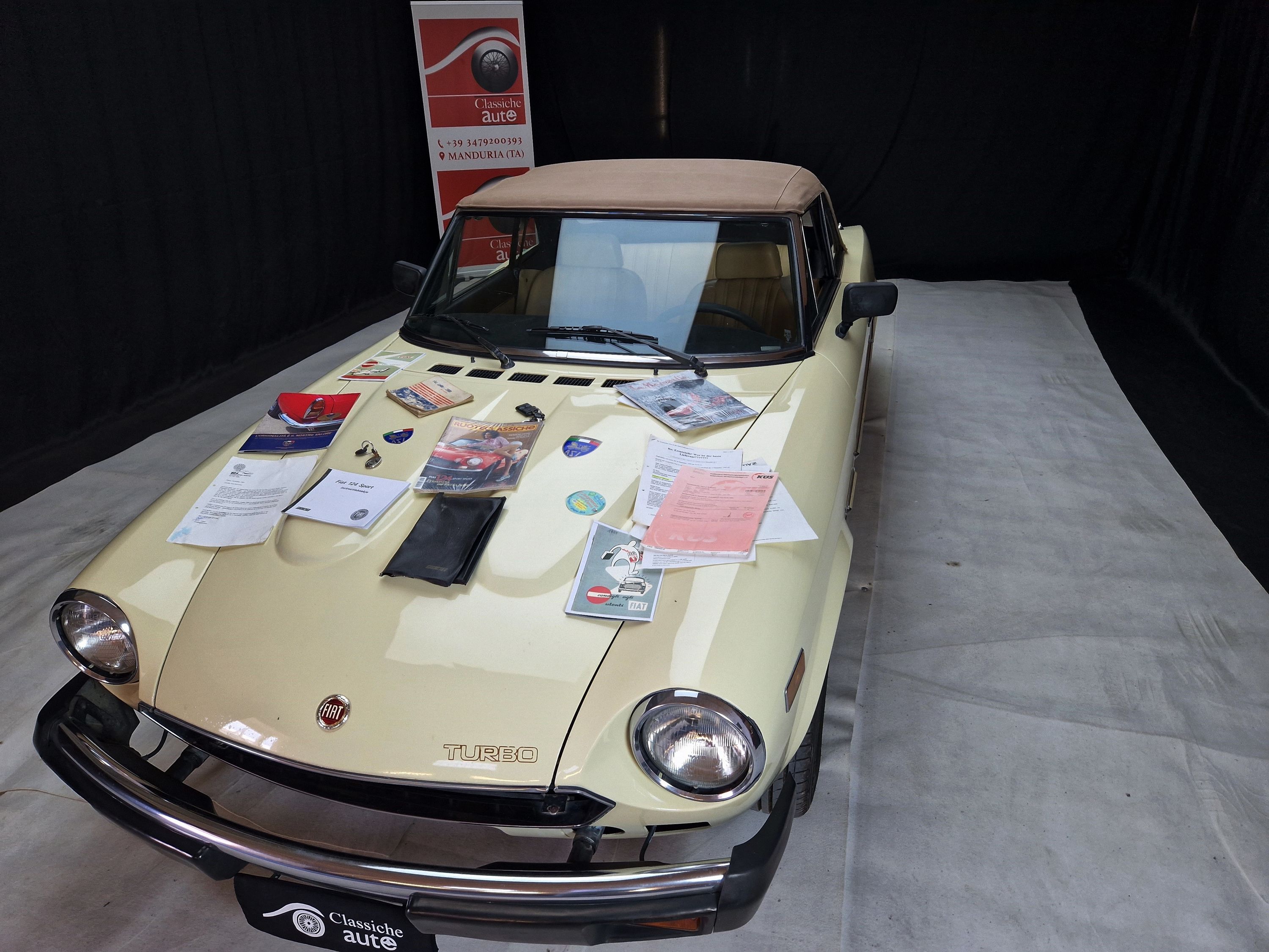 Fiat 124 Spider Turbo 2.0 cc anno 1982 certificata ASI con CRS 4