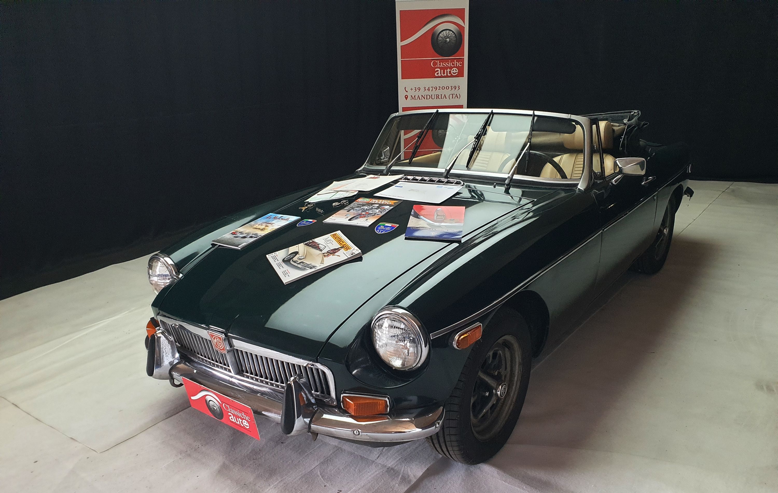 MG B Roadster 1.8 cc anno 1974 certificata ASI con CRS 11