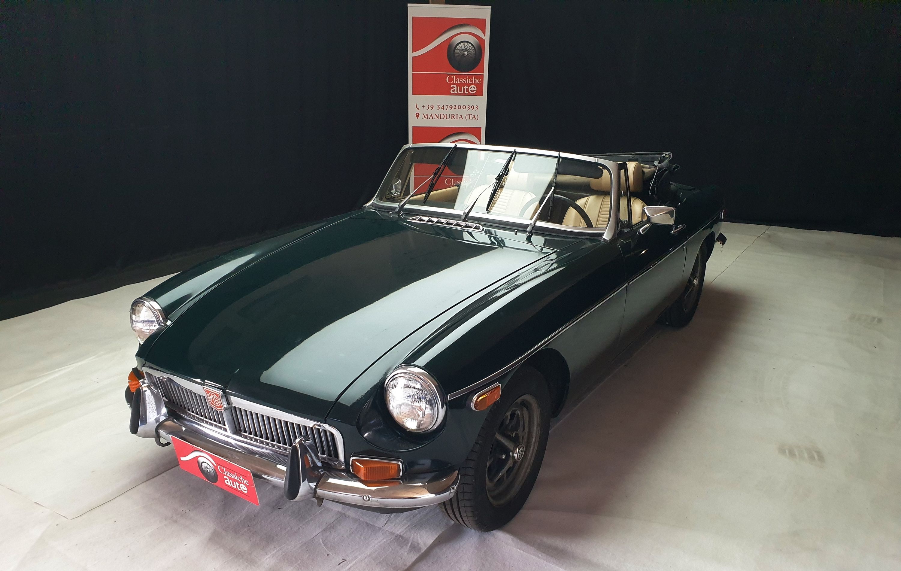 MG B Roadster 1.8 cc anno 1974 certificata ASI con CRS 20