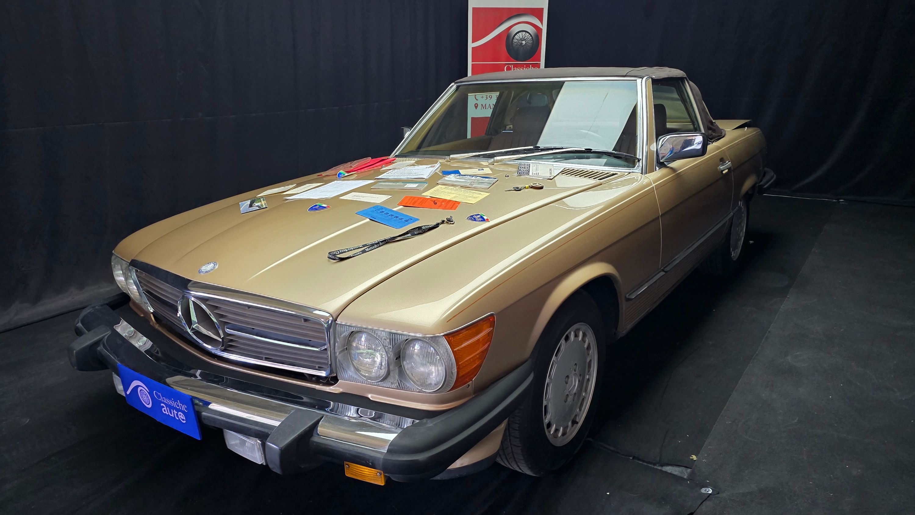 560 SL Roadster anno 1986 HARD TOP certificata ASI con C.R.S. 4