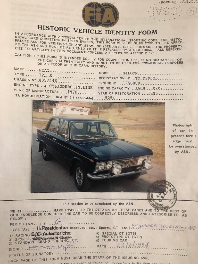 Fiat 125 Special del 1970 preparata da Ceccato - Schio 22