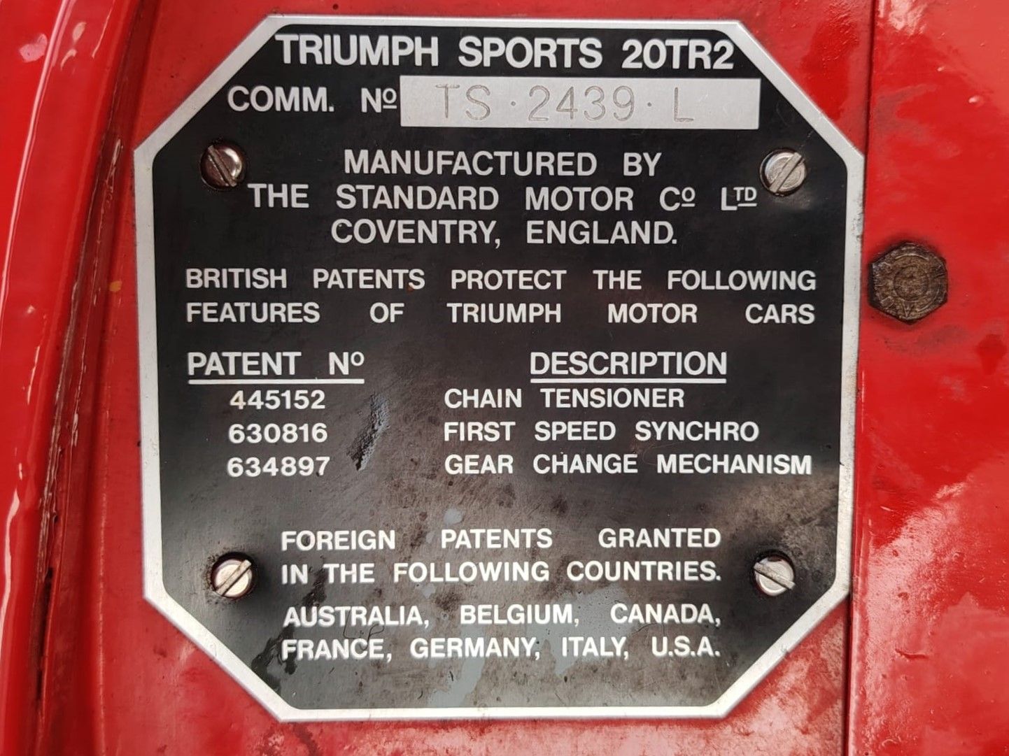Triumph Tr2 Long Door 51