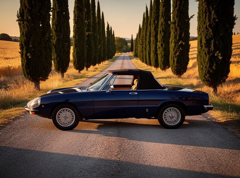 1974 Alfa Romeo Duetto 2000 Spider Blu Interni Beige 1974