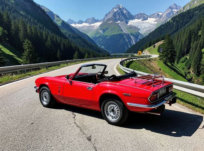 1980 Triumph Spitfire 1300 Rosso Interni Neri 1980 Guida a