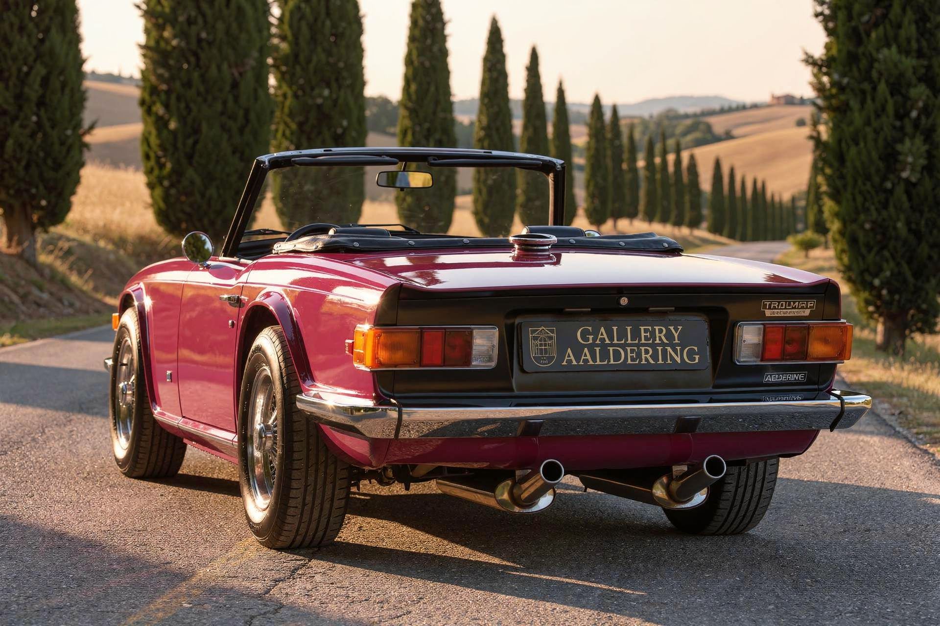 Triumph TR6 Overdrive In Magenta 1974
