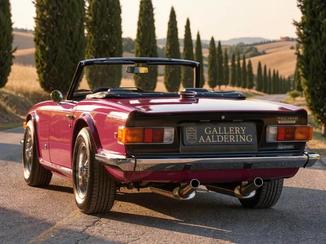 Triumph TR6 Overdrive In Magenta 1974