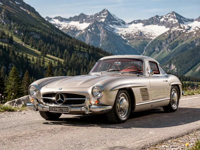 Mercedes-Benz 300 SL with the rare manual transmission 1986