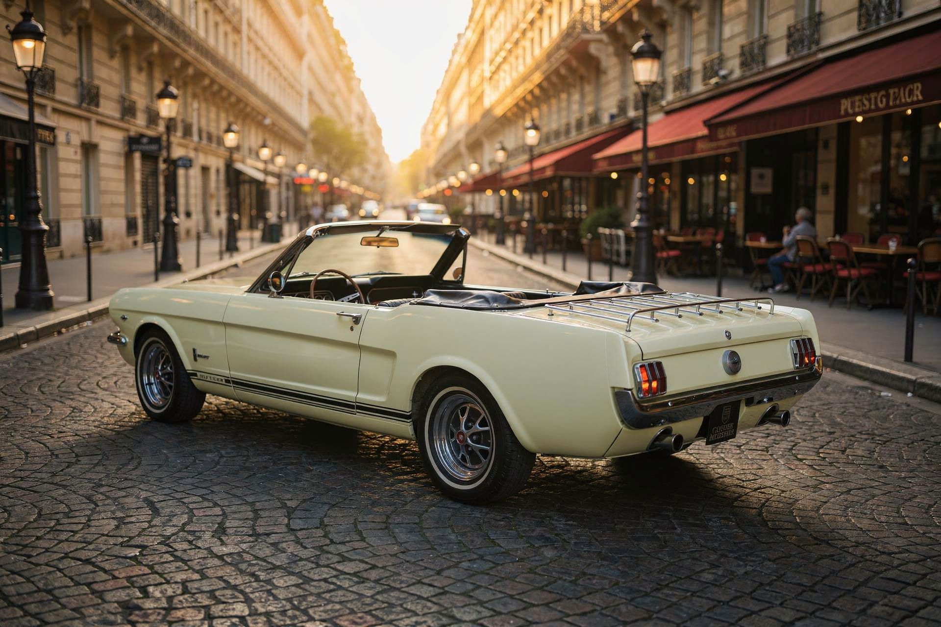 Ford Mustang GT 289 V8 Convertible A-code with the 1966