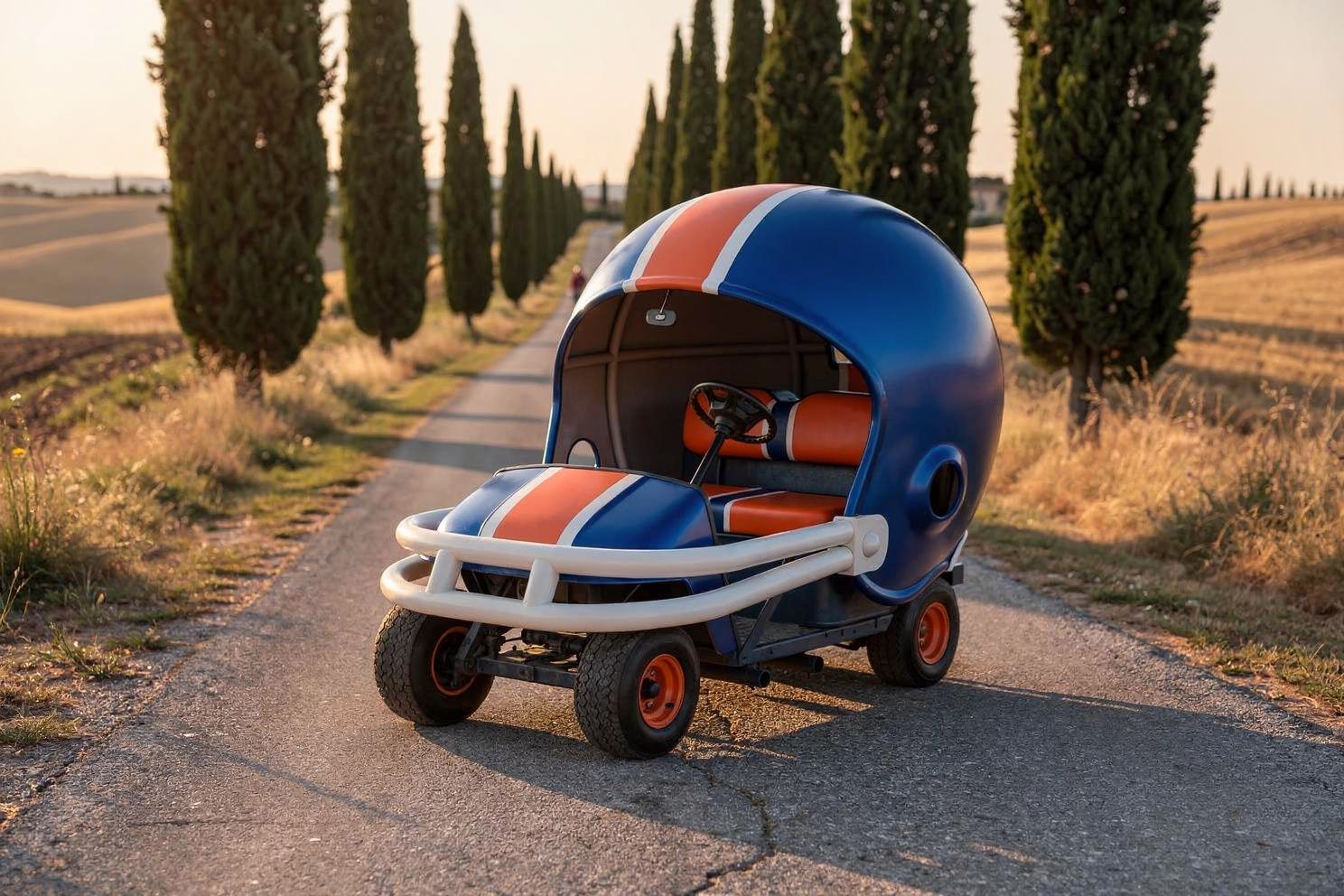 2000 E-z-go Helmet Car 22 Jump Street Movie-Car