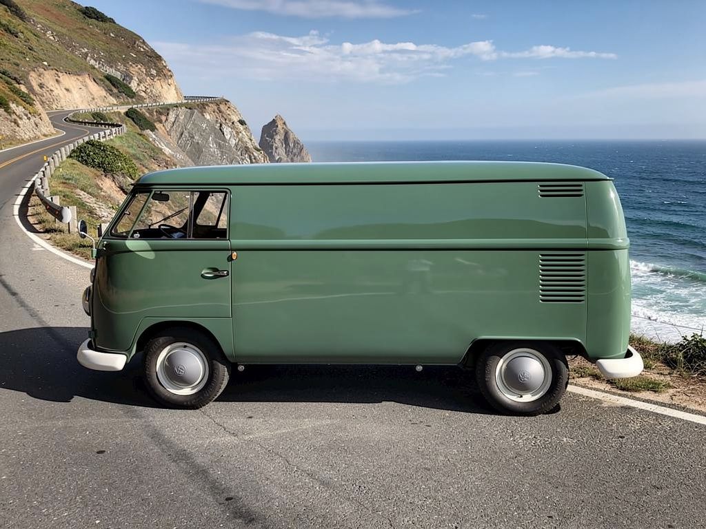 1964 VW T1 T1 Panel Split Window