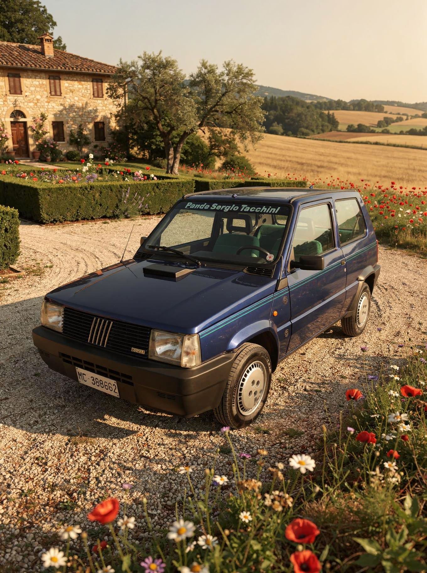 STRAORDINARIA FIAT PANDA SERGIO TACCHINI 750 FIRE, UNICO PROPRIETARIO CON SOLI 46.308 km CON TETTO APRIBILE