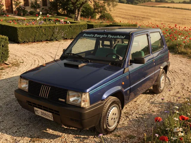 STRAORDINARIA FIAT PANDA SERGIO TACCHINI 750 FIRE, UNICO PROPRIETARIO CON SOLI 46.308 km CON TETTO APRIBILE