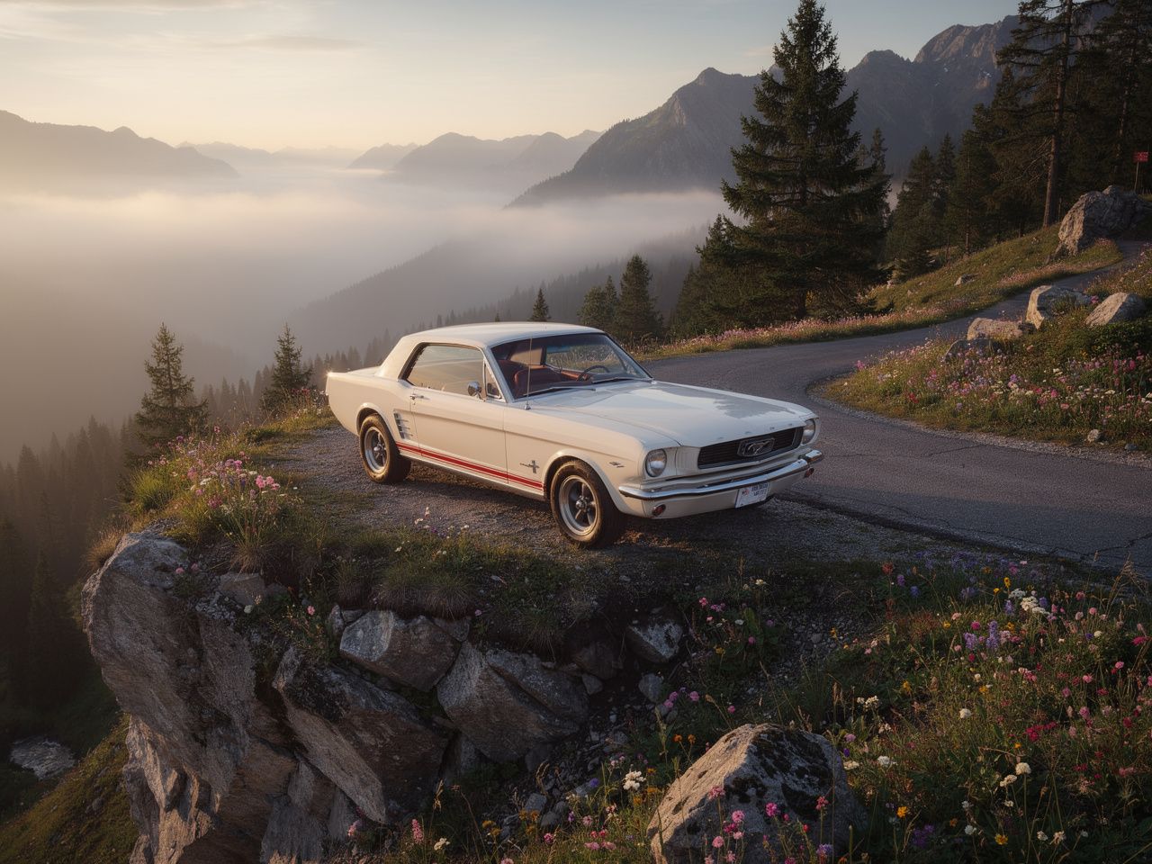 1966 Ford MUSTANG V8 4.7 Litres, boite méca 4