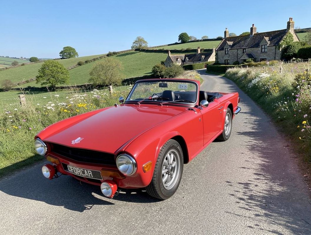 1970 Triumph TR6 - Montée 3 carburateurs Weber