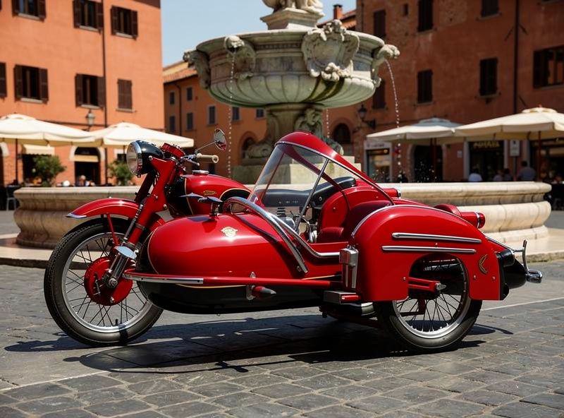 1953 Moto Guzzi Falcone + Sidecar
