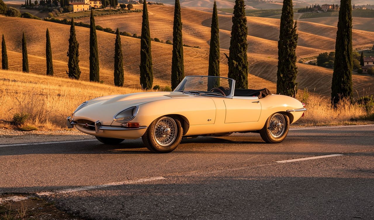 1961 Jaguar E-Type 3.8 Roadster Outside Bonnet Lock