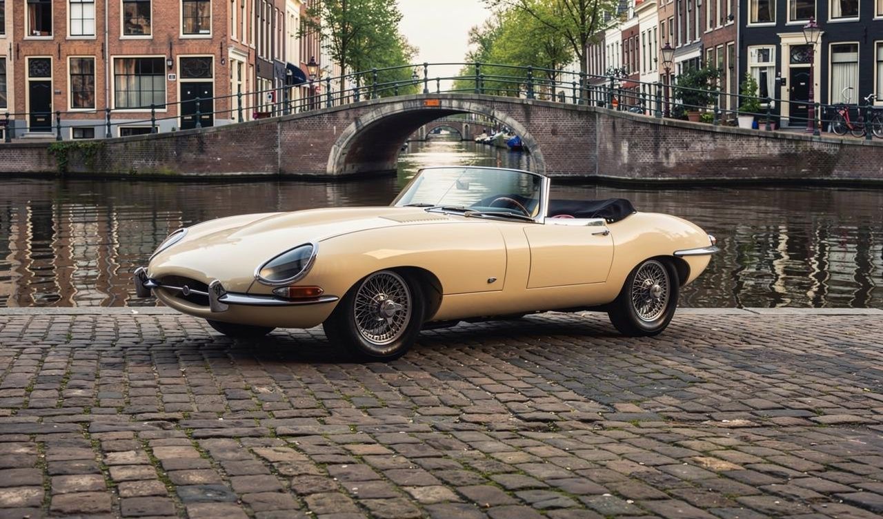 1961 Jaguar E-Type 3.8 Roadster Outside Bonnet Lock