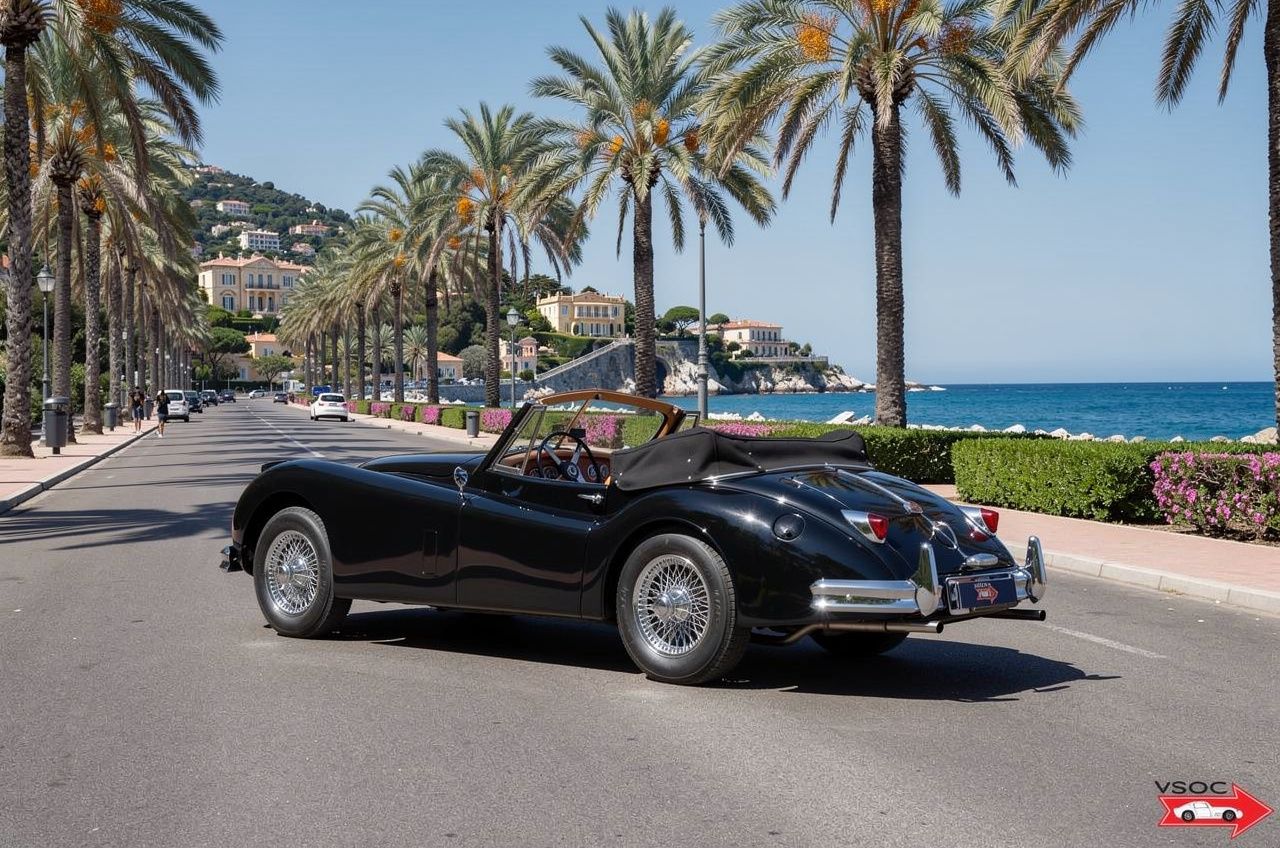 Jaguar XK140 Drophead Coupe black-tan 1956